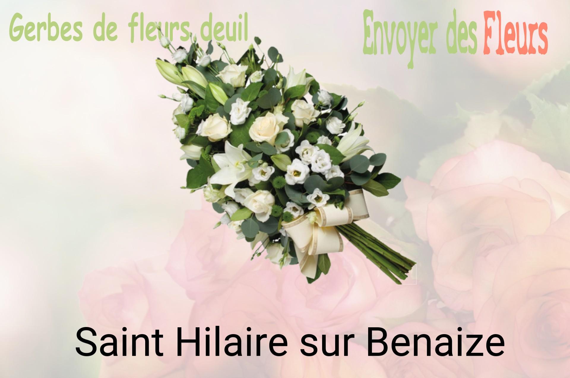 Gerbe de fleurs de deuil livrée à Saint-Hilaire-sur-Benaize